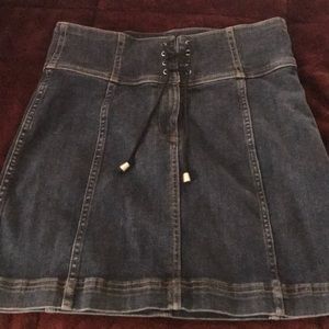Free People Denim Mini Skirt 8
